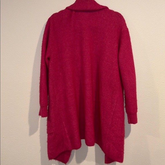 Impressions Hot Pink Cardigan FALL RETREAT CARDIGAN IN HOT PINK S/M - Picture 9 of 10